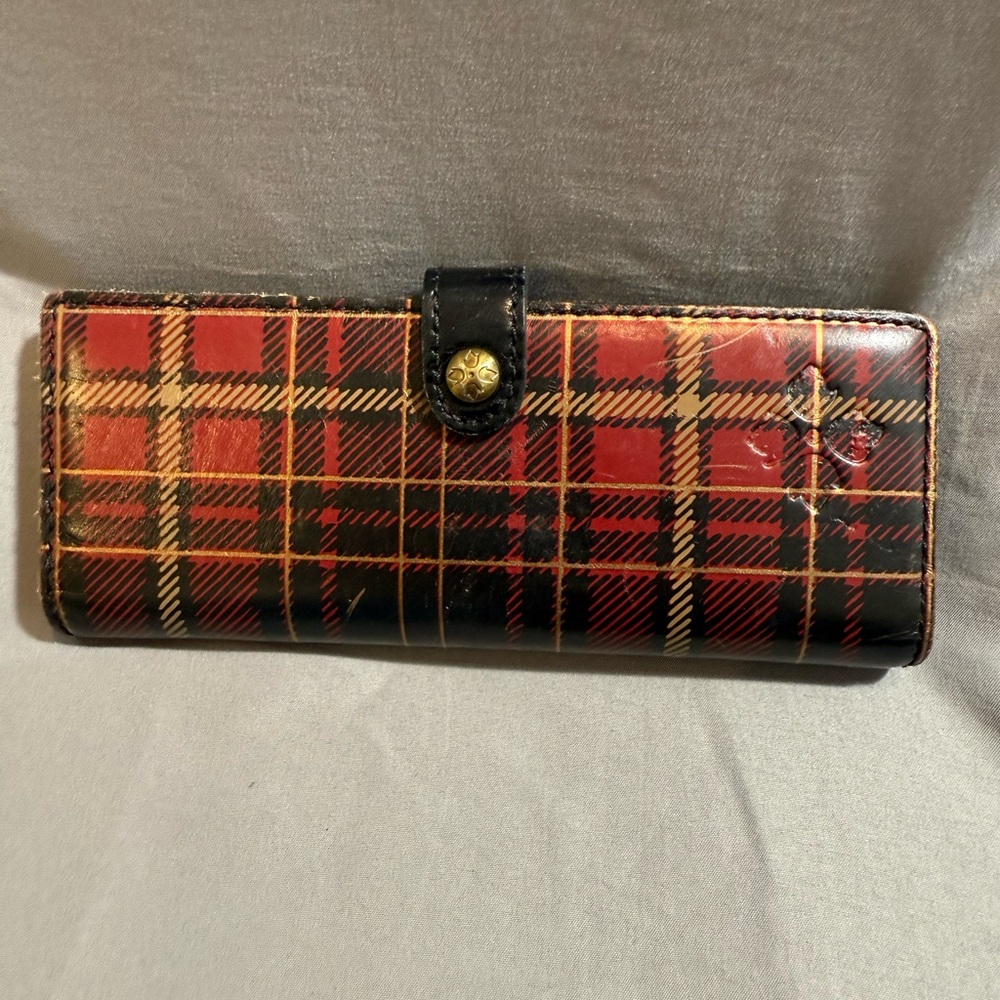 Patricia Nash Credit Card Plaid Red & Black Women's Wallet Pre-owned
